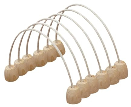 F Fityle 6X Krocket-Körbe und Tore, Flexible Verbesserung der Fähigkeiten, DIY-Formen, Spaß mit Holzsockel, Sportspielzeug für Freunde, Rasen-Kinderspiel