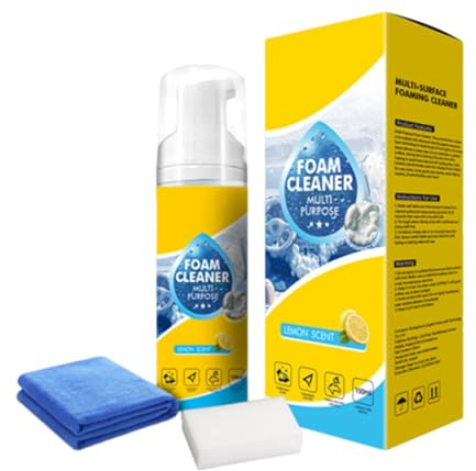 Detergente in schiuma, per la pulizia del cruscotto, 150 ml, detergente schiumogeno per interni, barca, auto, divano, moto, cruscotto moquette