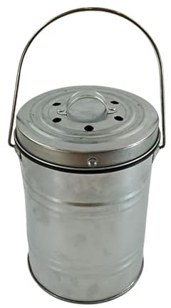 Sharplace Mini de Basura metálico para Exteriores, contenedor de Basura, de Basura con Tapa para Interior y Exterior.