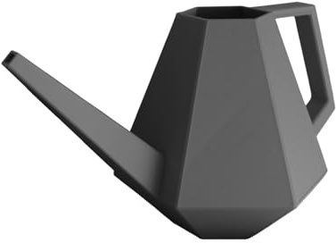 Shapes - Decorations Premium Gießkanne Zimmerpflanzen, Kleine Giesskanne für Indoor Topfpflanzen Sukkulenten, Blumengießkanne Büro Balkon, Premium Design (Dunkelgrau, 1 Liter)