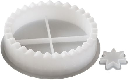 Stampo in silicone – Stampo per candela, per candele dell'Avvento, supporto per candele natalizie, stampo per resina epossidica, versamento di cemento, gesso, design fai da te per candele, decorazioni