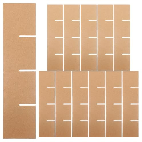 LALAFINA 20pcs Cardboard Box Partition Dividers for Glassware Packing Adjustable Cardboard Inserts for Shipping Boxes Moving Protection for Plates and Kitchen Dishes