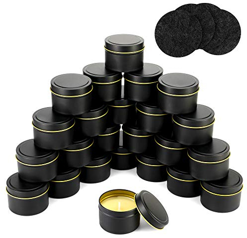 Quikobo Candle Tin 24 Piece, 4.5oz, Candle Containers, Candle Jars for Candle Making or Candle DIY