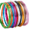 10 Colors 50 Meters Aluminium Craft Wires 1MM Coloured Alumina Round Wire Craft Wire for DIY Handmade Jewellery and Crafts Bicycle Motorcycle Modeling Weaving Bonsai Modeling Aluminum Wire