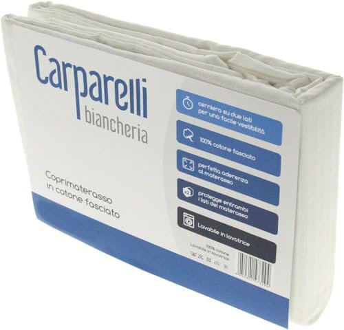 Matratzenschoner aus 100 % reiner Baumwolle mit Reißverschluss in L-Form (Doppelbett)