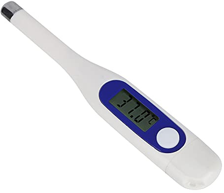MOKT Thermomètre vétérinaire, thermomètre Professionnel Compact pour Animaux de Compagnie, Durable pour porcs, Chiens, bovins,