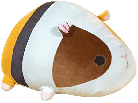 JAWSEU Meerschweinchen Plüschtier Meerschwein Gefüllte Hamster Plüsch Kissen Realistische Kuscheltiere Weiche Meerschweinchen Puppe Spielzeug Tier Plüschkissen für Kinder