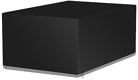 Jianghu Art Schutzhülle Abdeckhaube Garten Gartenmöbel 240 x 140 x 90 cm Polyesterfasern Schutzhülle für Gartentisch Abdeckung, Schwerlast Abdeckplane für Gartentische Sitzgruppe
