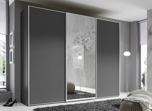 Staud Schwebetürenschrank 3-türig Sinfonie Plus H240 x B280 Vulkan Innenausstattung-Sets Premium