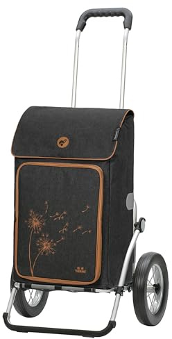 ANDERSEN Einkaufstrolley - Royal Shopper Erbo schwarz 45 L Einkaufswagen, groß, Thermo, vielseitig, Aluminium, klappbar, leichtgängig