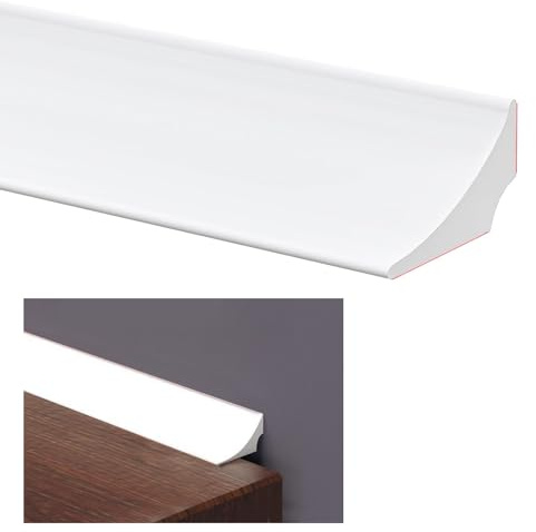 197Inch/5M Silicone Shower Threshold Water Barrier, Self-Adhesive Wet Room Bathroom Floor Barrier, Shower Tray Sealing Strip, Caulk Bath Sealant for Sink Bathtub Countertop
