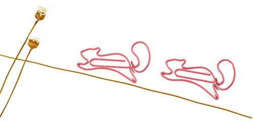 GeOinQL Papierklammer, rutschfeste Papierklammern, Eichhörnchen-Tier-Büroklammern, Dekoration, Lesezeichen, Rechnung, Organisation, Lesen, Schulbedarf(12)