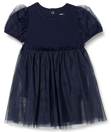 Amazon Essentials Robe body en tulle Bébé Fille, Bleu Marine, 24 mois