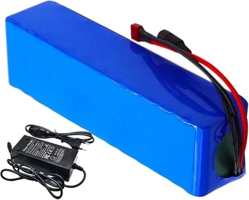 Batería de Bicicleta eléctrica Plegable de 36 V y 6 Ah, batería de Litio de Ion de Litio incorporada de 36 V y 6 Ah con Placa de protección BMS para 800 W con Cargador 36V 6Ah,XT60