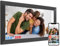 Digitaler Bilderrahmen 15,6 Zoll, Full-HD IPS Elektronischer Fotorahmen Groß Touchscreen WLAN. 20.000 Fotos(32GB) Frameo Digital Photo Frame, Teilen von Bildern/Musik/Videos, Schwarz