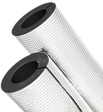 Rörisoleringsskumslang 1-pack Självhäftande Skumrörskydd, ID 20 25 32 43 50 63 76 89 110 mm Frysisoleringsslang för Kran, AC-enheter, Vinterbevattning, Husbilsrör(ID50mm x T30mm)