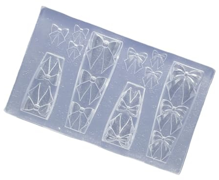 1 moule en silicone transparent pour créer des motifs de broderie, des nœuds, des outils de manucure, des bijoux, des accessoires de nail art