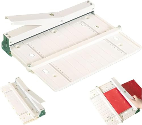 Machine À Rainurer Manuelle Robuste, Outil De Pliage Et De Notation du Papier A3/A4 avec Échelle Claire Et Bloc De Positionnement Étendu,Parfaite for La Presse À Livres De Bureau Commerciale