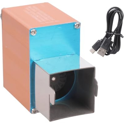 Ventilateur portable d'extérieur en métal avec câble USB compatible avec vitesse variable pour le camping et les aventures