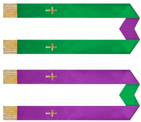Stola liturgica per sacerdoti con Frange Reversibile Unisex Forniture