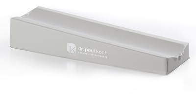 Dr. Paul Koch | Injektionskissen 45x15cm | Schaumstoffpolsterung | Abwaschbarer PVC-Bezug | Vorgeformte Armmulde | Elfenbeinweiß | Made In Germany
