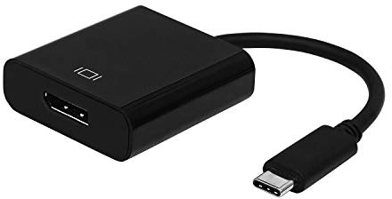 AISENS - A109-0345 conversor USB-C a displayport 4k@60hz, USB-C Macho a displayport Hembra, Negro, 15cm