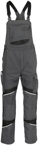KÜBLER Workwear | KÜBLER ACTIVIQ cotton+ Arbeitslatzhose | anthrazit/schwarz | Größe 52