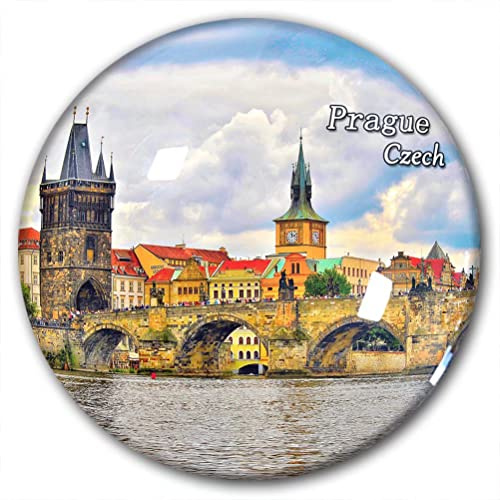 Tschechischer Prag Kühlschrankmagnet Kühlschrank-Aufkleber dekorativer Magnet Reise-Souvenir Kristallglas