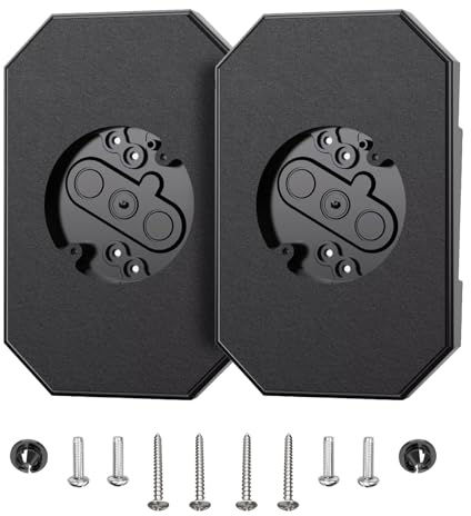 DZHPSRSZ 2 Pack Vinyl Siding Mounting Blocks for Outdoor Light,Siding Mounting Block 8141DBL,Vinyl Siding for 1/2 Inch Lap Double Siding and 4 Inch Siding,Black