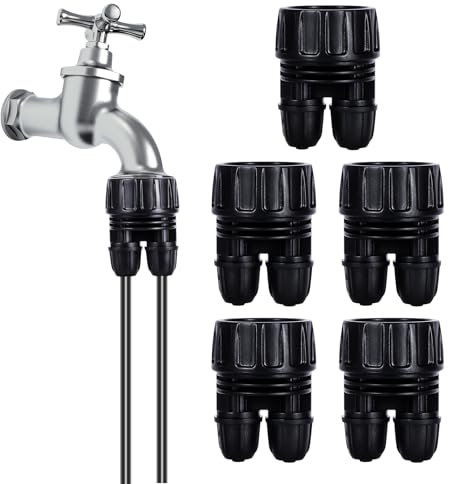 FULAIERGD 3/4'' to1/4'' Irrigation Hose Adapter, Drip Line to Faucet 3/4Faucet Adapter to1/4 Irrigation tubing Drip Irrigation Hose Adapters, Garden Hose to 1/4 Tubing Adapter for Irrigation System