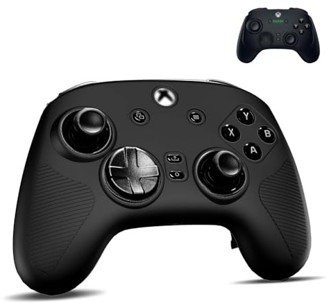 for Xbox Razer Wolverine V3 Pro Skin Case, Soft Silicone for Razer V3 Pro Cover, Drop, Dust and Scratch Resistant for Wolverine Pro V3 Tournament Edition Wireless Gaming Controller Protector, Black