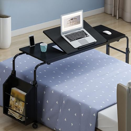 Betttisch über dem Bett Tisch mit Rollen, Überbetttisch über dem Bett, Schreibtisch über dem Bett, mobiler Schreibtisch, Betttisch mit Rollen, Computertisch für Bett, Überbetttisch, mit Rollen