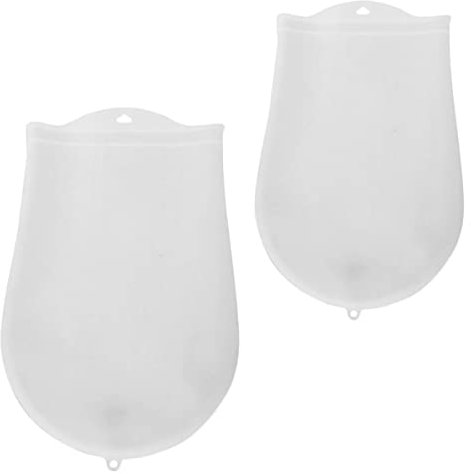 Cabilock 2piezas Bolsas De Masa De Silicona para Amasar Duraderas y para Cocina y Repostería Cierre De Seguridad