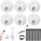 Zandia® 6 Pack Clips Organizador Cables Adhesivos + 10 Bridas Reutilizables | Sujeta Cable Adhesivo Escritorio | Ordena Todo Tipo De Cable | Pasacables Oficina | Ideal Organizar Cables (clips cables)