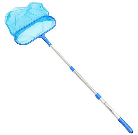 Outanaya Recogedora para Limpieza De Piscinas De Cuchara Telescópica Desmontable para De Estanques De Peces y Suministros De Limpieza