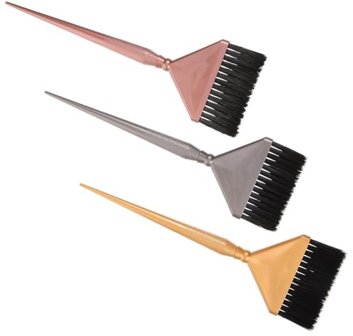 Cepillo Peine para Resaltar el Cabello, Juego 3 Piezas Negro | Aplicación de Coloración, Mango Ergonómico y Resistente, Uso Profesional en Salón
