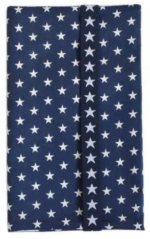 Windeltasche WickeltascheSterne klein blau weiß maritim (Geburtsgeschenk Mamageschenk)