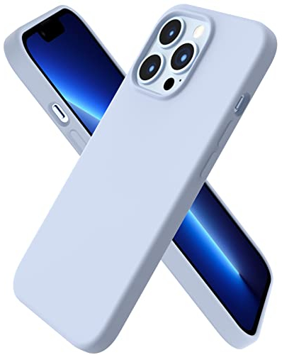 ORNARTO kompatibel mit iPhone 13 Pro 6,1 Silikon Case, Hülle Ultra Dünne Voller Schutz Flüssig Silikon Handyhülle Schutz für iPhone 13 Pro (2021) 6,1 Zoll-Sierrablau