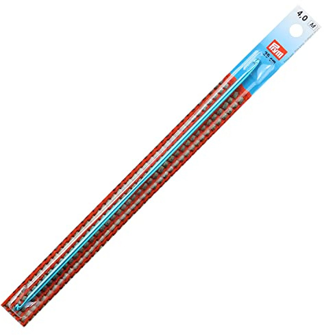 Prym 195284 Tunesische Häkelnadeln doppelseitig 25 cm 4,00 mm, türkis