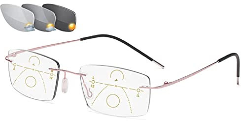 BDXZJ Ultra-Thin Portable Reading Glasses, Compact Foldable Glasses, Anti Blue Light Reading Glasses Ultra Light Unisex, Diopter +1.0 to +3.5 Pink,+2.00