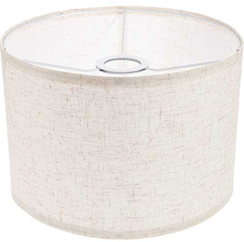 BESPORTBLE Pantalla De Mesa Pantallas De Pantallas De Lino Pantallas Hechas a Mano Reemplazo Para Lámpara De Mesa Lámpara De Pie, Beige, 20x20x18cm