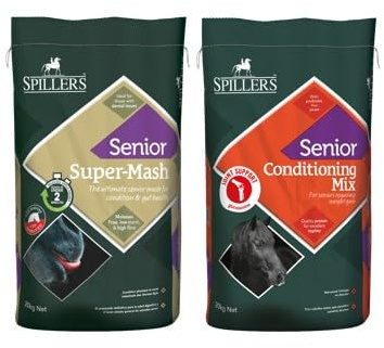 SPILLERS Senior Conditioning Mix and Senior Super-Mash (20KG x 2) – Horse Feed For Active Older Horses – High in Digestible Fibre to Support Gut Health