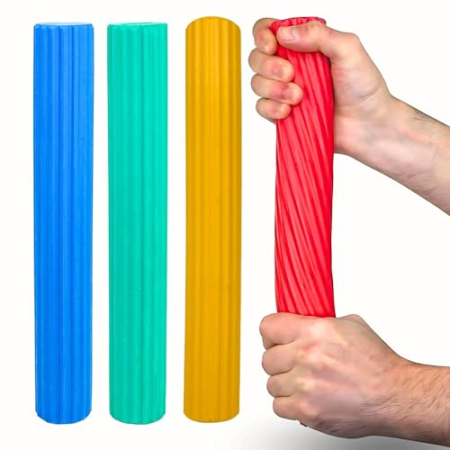 FAIR MOVE Flexstab - Flexibler Übungsstab Biegestab - Hand- und Fingertrainer - Trainingsstab für Physiotherapie, Verbesserung der Griffkraft und Unterarmstärker - Fitnessband
