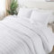 R. SHARE Colcha Cama Verano Primavera, Blanco 270x300cm Colcha Bouti Cama, Multiuso Cubrecama Ligera Acolchada para Cama o Sofá Suave y Transpirable, 100% Microfibra Edredón Verano-Oeko-Tex