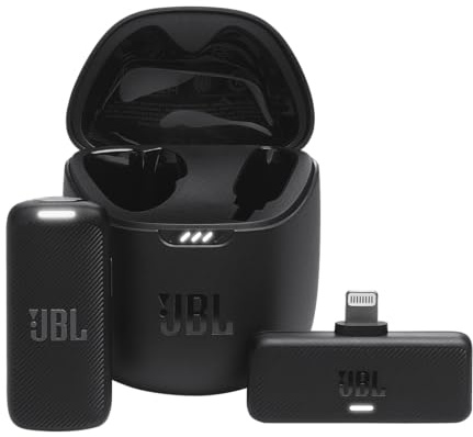 JBL Quantum Stream Wireless, Microfono per Streaming, Nero