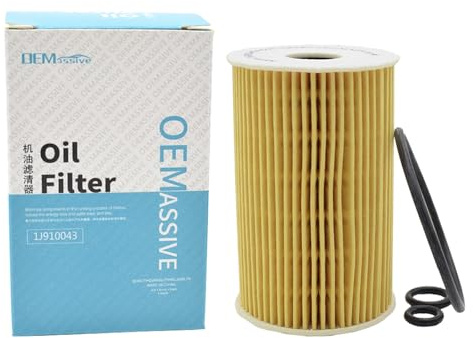 OEMASSIVE Original Ölfilter für Volkswagen Golf Touran Tiguan, 03L115562 | HU7008z Ölfilter Replacement für Audi A3 A4 A6 Q3 Q5