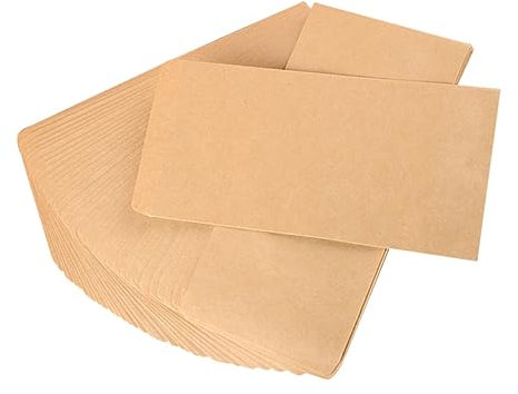 VILLCASE 100stücke Kraftpapier Umschläge Blanko Retro Stil Papiertüten Für Einladungen Karten Geschenke Verpackung