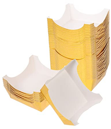 ANDRESLAD 100pezzi Pirottini di Carta Quadrati per Cupcake Muffin e Torte Piccole Resistenti al Calore Design Semplice Ed Elegante USA e Getta e Pratico da Usare