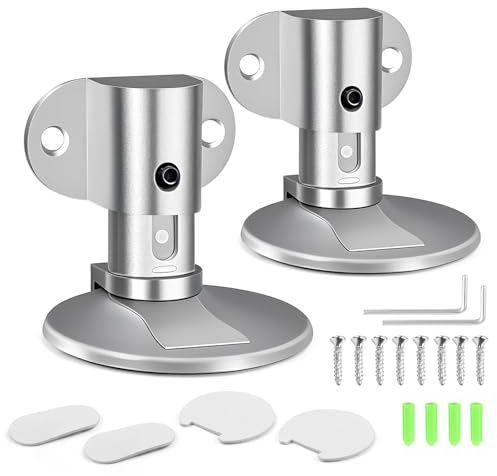 Geila Magnetischer Türstopper, Stahl-Türstopper, oval, Bodenmontage, mit Schrauben und selbstklebenden Pads, Wandmontage, Türstopper, Türhalter, Metall, Chrom, 2 Stück, geeignet für Zuhause, Hotel