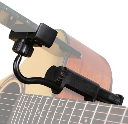 Kustimantu Soporte para teléfono móvil para guitarra, pinza para smartphone, para grabación, videollamadas, streaming, viajes, relajación, lectura